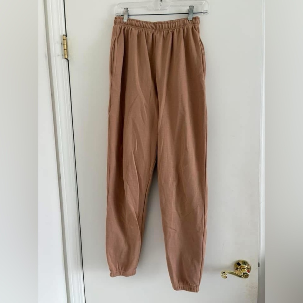Pretty little thing beige sweatpants joggers